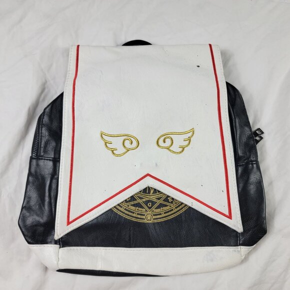 Anime Cardcaptor Sakura Backpack Women Synthetic Leather Flap Backpack - Picture 1 of 7